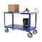 Vestil Ergo Handle Cart, Steel, 2400 lb Load Capacity, 2 Shelves, 60" L, 30" W DH-MR2-2448 - alternate 4